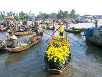 Cai Rang floating market